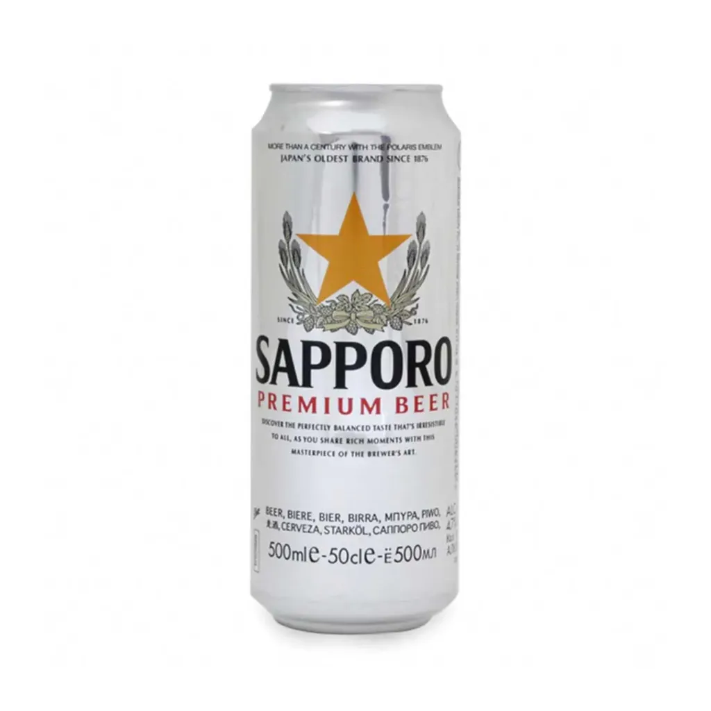 [2001] BIRRA Sapporo LAGER  500ml.*24bott 札幌啤酒/拉格（4.8%VOL)