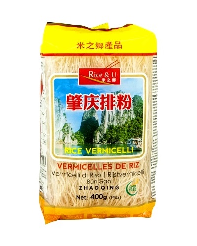 [3016] VERMICELLI DI RISO STILE ZHAOQING 400g * 30肇庆排粉 - 米之香