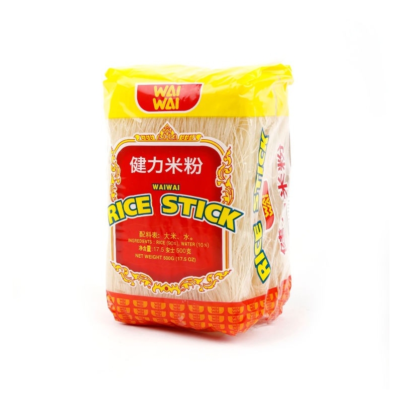 SPAGHETTI DI RISO WAI WAI(M) 健力米粉 中粗 （泰国）
30*500G
