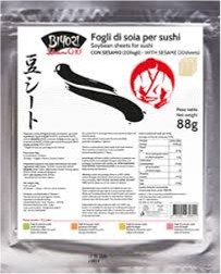 [SC018] FOGLI DI SOIA CON SEMI DI SESAMO (20 fogli) 
芝麻豆腐皮
