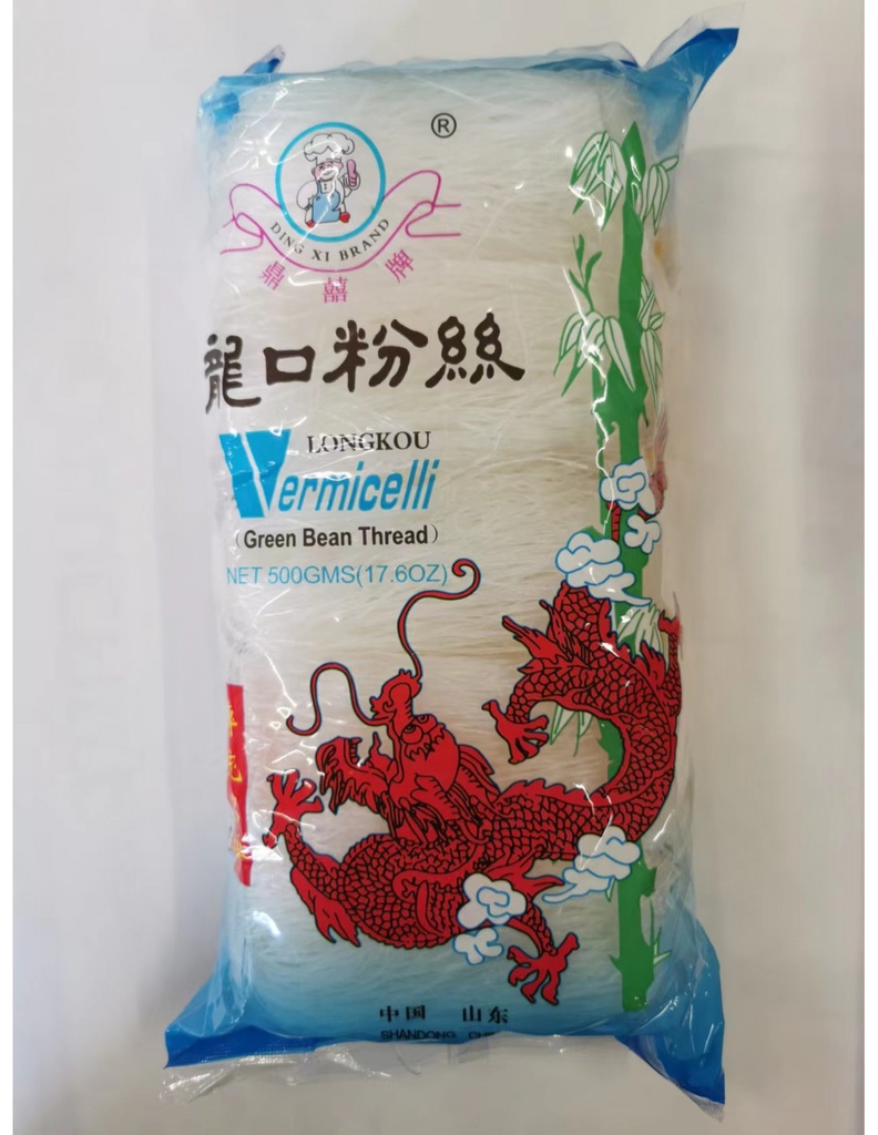 [3018] SPAGHETTI DI SOIA DINGXI BRAND  龙口粉丝小捆 - 鼎喜牌500G