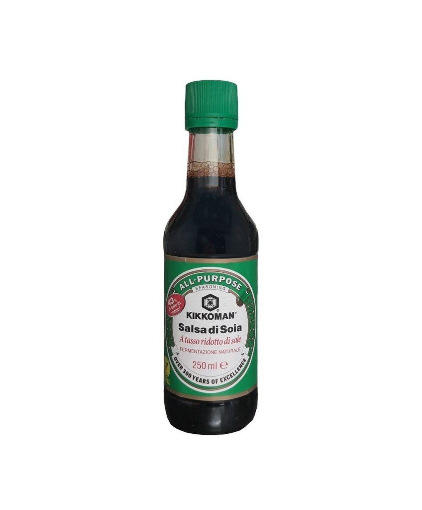 [SA013] KIKKOMAN GENEN SHOYU 250ml 少盐酱油 （绿瓶）VERDE