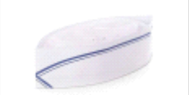 CAPPELLO CUOCO RIGA BLU 蓝色条纹厨师帽