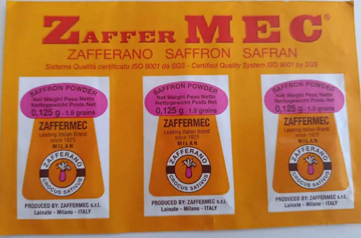 ZAFFERANO SAFFRON  0.125g*3pz 藏红花