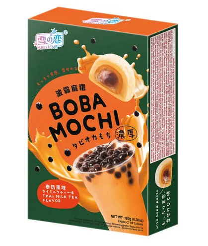 BOBA MOCHI AL LATTE TAILANDESE 180G 泰式奶茶味
