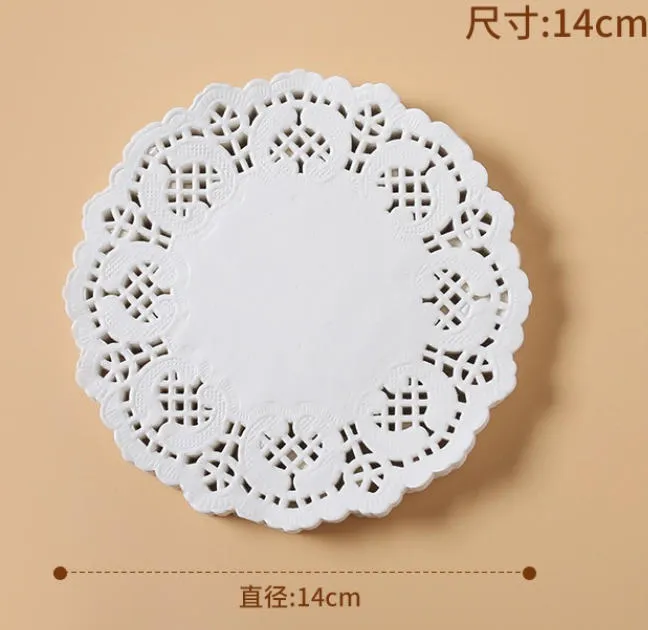 [CN406] CARTA OLEATA 5.5 POLICE 14CM 100PZ 花边吸油纸