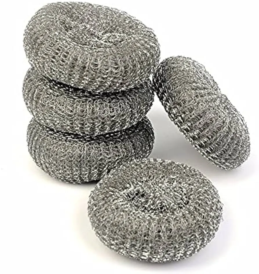 [PF264] SPUGNA ACCIAIO ZINCATO 80G 钢丝球 10pz